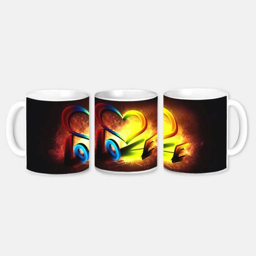 Brand Name Happy Valentines Day Coffee Mug | Gifts For Girlfriend Boyfriend Husband Wife | Ceramic Mug 350 Ml | Valentine Day Gift